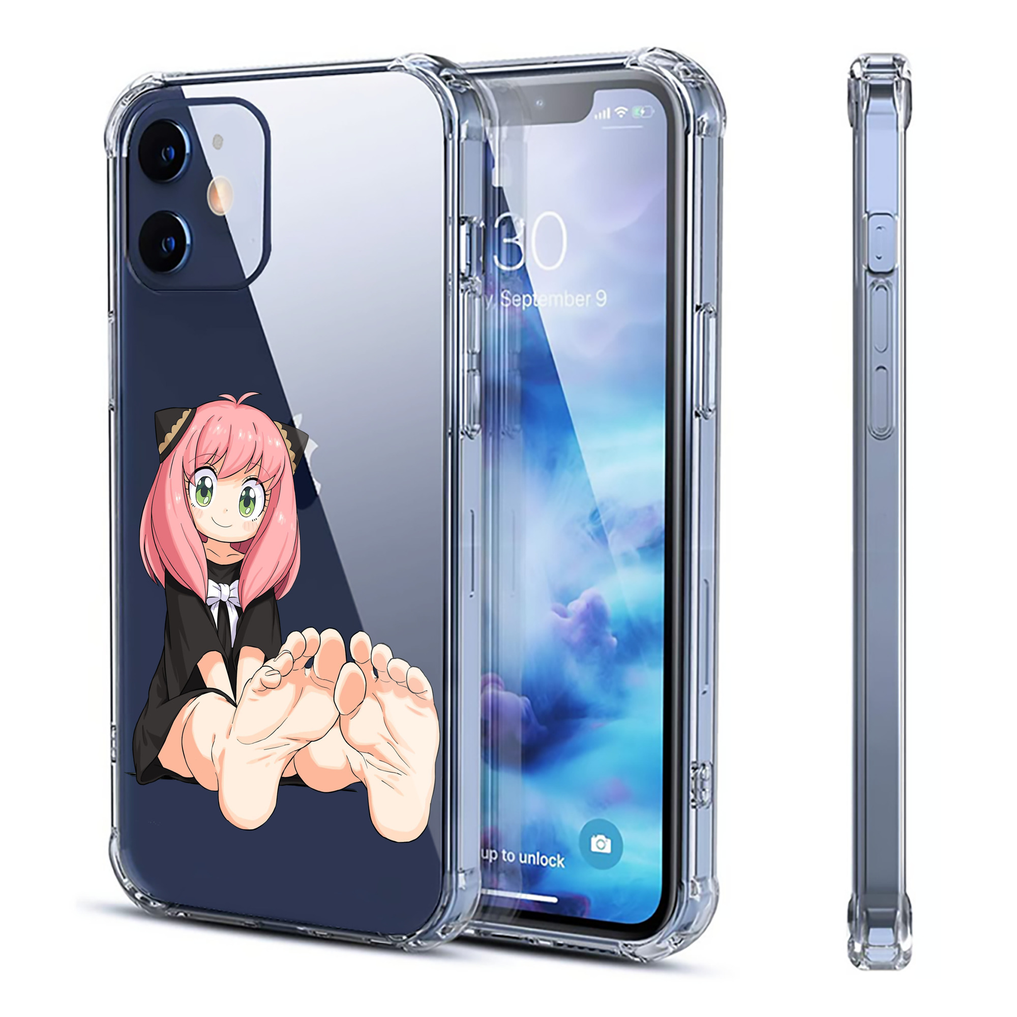 （画像用） SPY×FAMILY间谍家家酒 【iPhone 12シリーズ対応】透明スマホケース（クリアソフトケース）